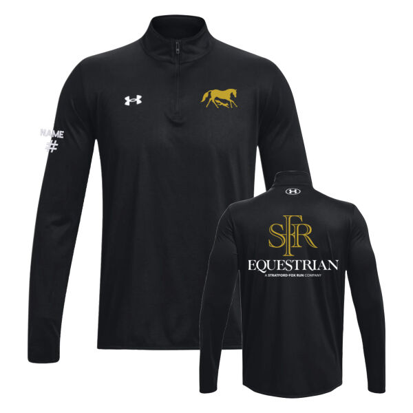UA Men's Icon Equestrian Front & Back Printed Quarter Zip Thumbnail
