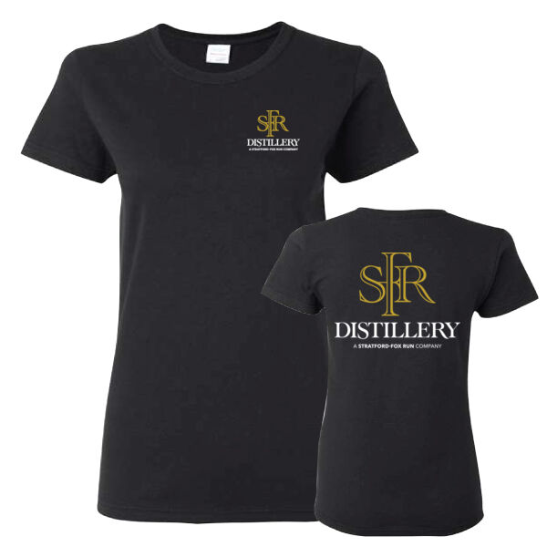 Gildan Women's SFR Distillery Front & Back Printed T-Shirt Thumbnail