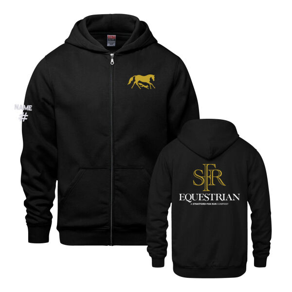 Surfer Youth Icon Equestrian Front & Back Printed Full Zip Thumbnail