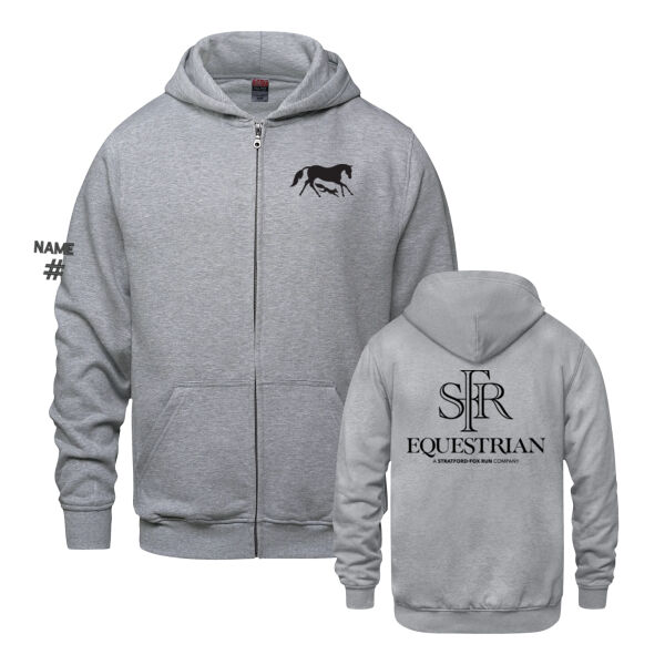 Surfer Youth Icon Equestrian Front & Back Printed Full Zip Thumbnail