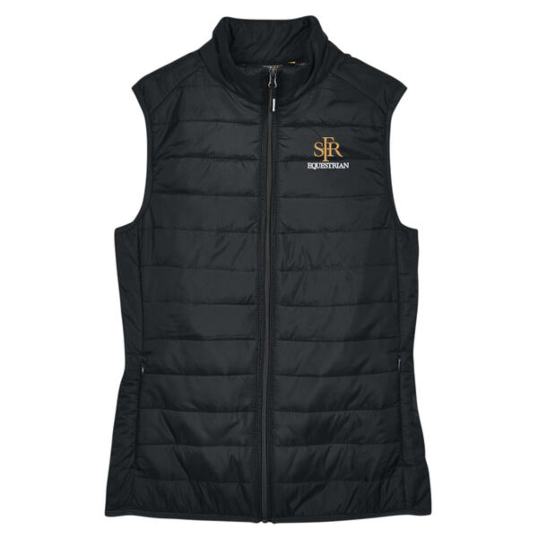 Prevail Women's SFR Equestrian Embroidered Puffy Packable Vest Thumbnail