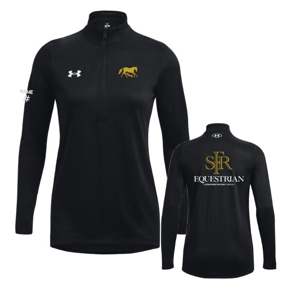 UA Women's Icon Equestrian Front & Back Printed Quarter Zip Thumbnail