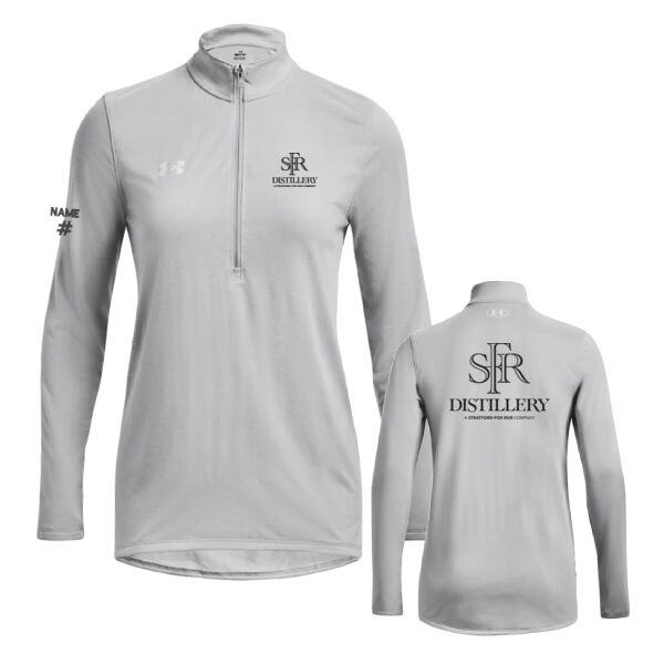 UA Women's SFR Distillery Front & Back Printed Quarter Zip Thumbnail